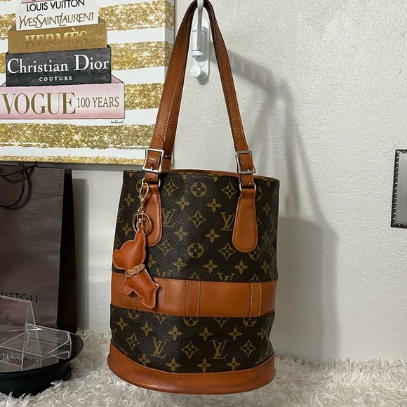 Authentic Rare Vintage Louis Vuitton The French Co Made in USA Bucket GM… - Picture 1 of 17